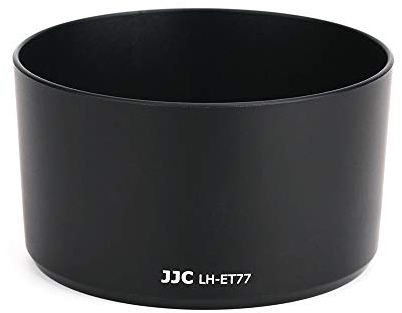 JJC Bajonett Gegenlichtblende für Canon RF 85 mm f/2 Makro is STM bjektiv auf Canon EOS R R5 R6 RP DSLR-Kamera – ersetzt Canon ET-77 Gegenlichtblende DSLR-Kamera Fotofotografie