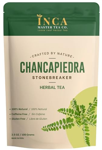 Inca Master Chanca Piedra Stone Breaker - 100% Natural Tea Kidney Stone Dissolver & Gallbladder Cleanse, 100 Grams (3.5 Ounces) for Kidney Stone Support