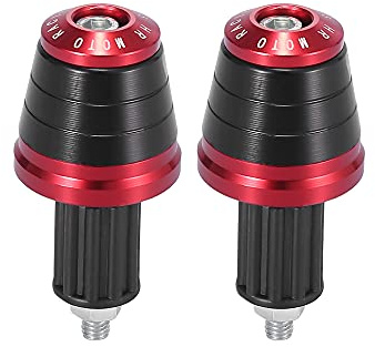 Motoforti Lenkerendkappen 18mm Rot 2Stk. Für Motorrad CNC-Aluminium | Material: CNC-Aluminiumlegierung, Größe: 7,1x3,4cm, Passend Für Lenkerinnendurchmesser 17-18mm, Gewindedurchmesser: M6x1,0