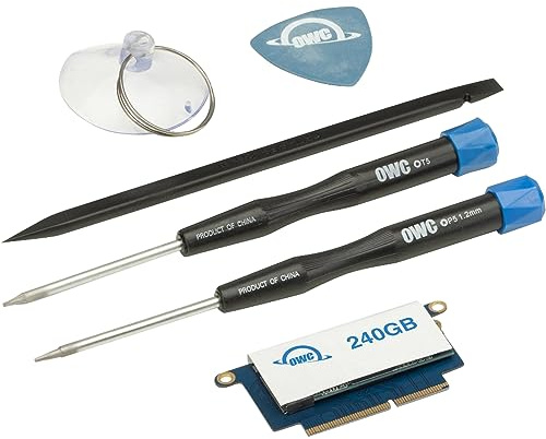 OWC Aura Pro NT Hochleistungs-NVMe-SSD-Upgrade-Kit, kompatibel mit 2016–2017 13-Zoll-MacBook Pro ohne Touch-Leiste (SSD Upgrade Kit mit Werkzeug, 240GB)