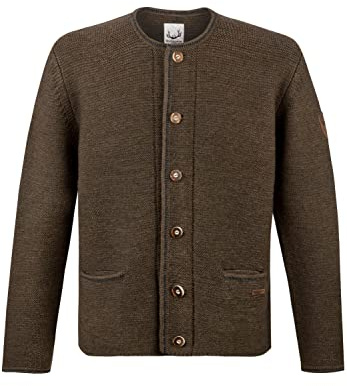 Stockerpoint Amaro Herren Trachtenstrickjacke, Enzian, 54