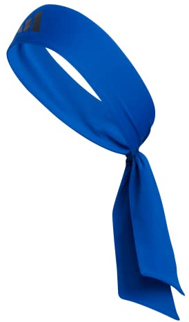 adidas Alphaskin Tie Headband, Collegiate Royal Blue/Black/2, One Size