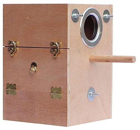 Kasmole Papageiennest-Zuchtbox - Vogelzuchtnest-Papageienkäfig aus - Robuster Nest-Papageienkäfig aus für Nymphensittiche, Papageien, Wellensittiche und Sittiche