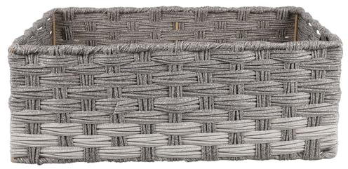 MAGICLULU Cesta Decorativa Multi-funzionale Rattan Imitazione Organizer Da Scrivania Per Casa E Ufficio Portaoggetti Pratico E Resistente Design Elegante Per Interni Per Stoccaggio E Decorazione