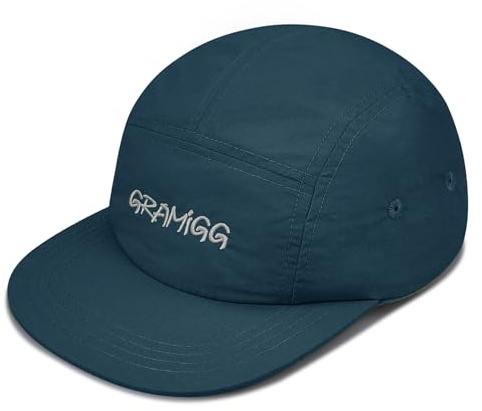Clakllie Quick Dry 5 Panel Basecap vattentät Flat Brim löparkeps lätt sportkeps justerbar UPF50+ skärmmössa Unstructured Outdoor Running Cap, one size