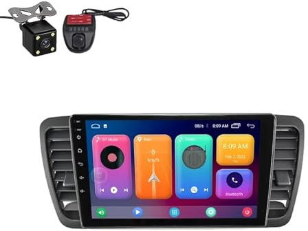 Autoradio Android 12 con Touchscreen da 9, Radio con Navigazione e Telecamera di retromarcia per Subaru Outback 3 e Legacy 4 (2003-2009) - Aggiornamento QT3 4Core 2+32G
