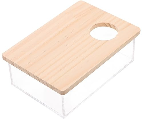 Toyvian Sandbadewanne für Hamster Geeignet für Chinchillas Meerschweinchen und Rennmäuse als Badezimmer oder Waschraum