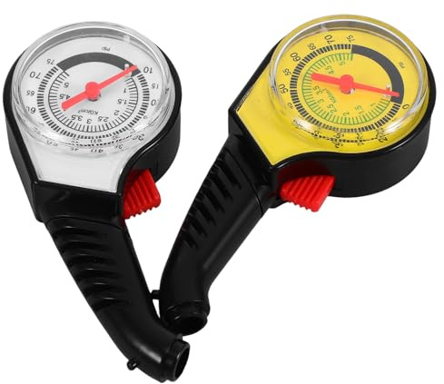JECOMPRIS 4Pcs Portable Car Tire Pressure Checker High Accuracy Tire Pressure Gauge Real-Time Monitoring Compatible With Various Car Brands