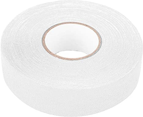 Jwthee Lacrosse-Tape, Hockey-Tape, 2,5 cm x 2500 cm Hockeyschläger-Tape, Schutztape für Hockeyschläger, Lacrosse-Tape, Griffband für Hockeyschläger, Eislauf- und Ski-Tape (White)