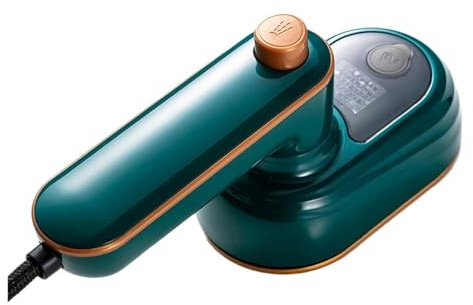 Mini Resestrykjärn Bärbar Handhållen Hängande Strykmaskin Mini Elektriskt Järn För Hemresor Torr Och Våt Ångmotor för resor och hem(Green)