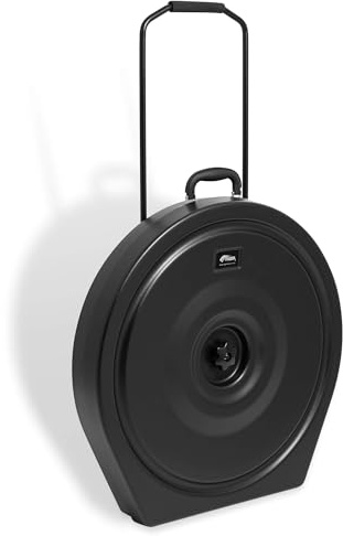 Tiger funda rígida para platillos con ruedas | Carcasa ABS resistente, para platillos hasta 21, con 6 separadores de fieltro y mango ajustable para transporte fácil