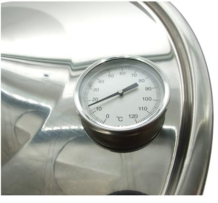 Stainless Steel Thermometer - Alcofermbrew Termómetro de Acero Inoxidable 20-110 °C para Barbacoa, alambique, Columna Fija, Calentador de Agua, ahumadero
