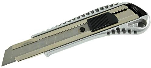 Mercury Aluminium Craft Knife with 10pcs Snap-Off Blades