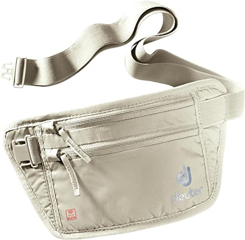 Deuter 6010 Security Money Belt I RFID Block 2020 Modell Hüfttasche, Sand, Einheitsgröße