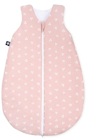 Julius Zöllner Baby Ganzjahresschlafsack aus Jersey Baumwolle, Standard 100 by Oeko-Tex, Made in Germany, Gr. 62, Leafy