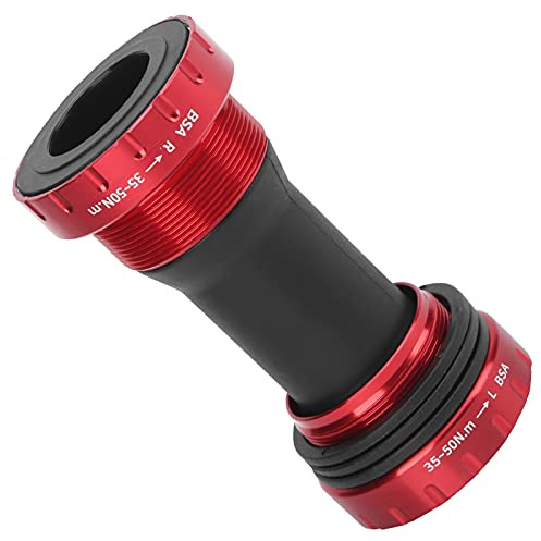 RiToEasysports Bike BC Tretlager, 1,37 X 24T Rennrad Tretlager 68‑73 Mm BB Tretlager Aluminiumlegierung (Rot)