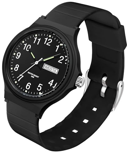 Women's Watch Waterproof Analogue Watches Sport Simple Minimalist Casual Wrist Watch Ladies Wristwatch Calendar Second Hand Watch for Women Girls Teenager