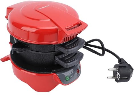 Sandwichera para Desayuno 3 en 1 de Calentamiento Rápido, Tecnología de Calentamiento Rápido, Antiadherente, Apta para Lavavajillas para Sándwiches, Gofres, Filetes y Verduras