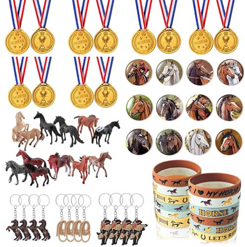 Jiahuade Cavallo Gadget Compleanno,Cavallo Feste Bomboniere,Cavallo Portachiavi,La Festa di Compleanno a Cavallo,Bomboniere Ferro di Cavallo
