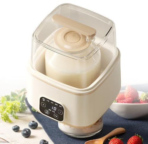 Pequeña máquina para hacer yogur, máquina automática para hacer yogur, máquina inteligente para hacer yogur y helado, fermentación temporizada a temperatura constante,para yogur, natto,vino de arroz