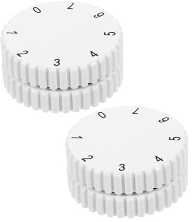 CHICAMPERA Perilla de Plástico de Control de Temperatura Ajustable Termostato Fácil de Reemplazar, Paquete de 4 Unidades para Refrigerador y Congelador para Reparación