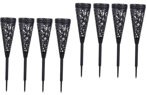 MAGICLULU 2 Set Cestino Di Fiori Vasi Tombali Disposizione Portatori Di Vaso Cimiteriale Picchi Titolari Vaso Cesto Fiori Del Cimitero Floreale Black Abs 4 Pezzi*2