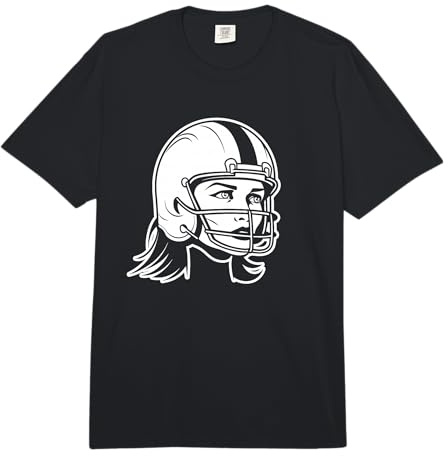 Football Americano Donna per Ragazze Comfort Colors Adult Heavyweight T-Shirt