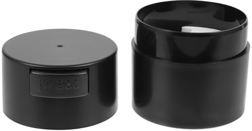 KAILIKETIY Boîte de Rangement pour Colle à Extensions de Cils Noire, Design Compact et Scellé, Réservoir Sécurisé en Pp et Pva pour Usage Familial et Voyage