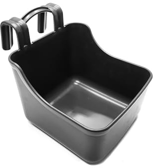 Coco Equestrian 12L Hanging Horse Feeder Stable Trough Bucket with Handle
