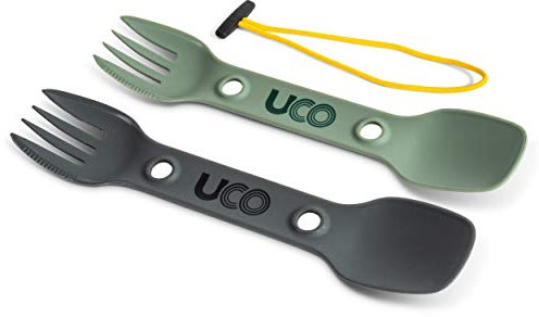 UCO Unisex's Utility Spork Green/Coal, 2 Pack