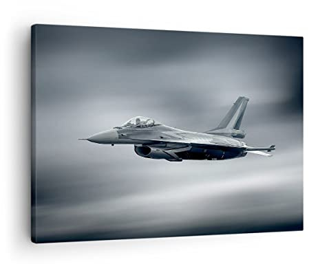 ARTTOR Tableau sur Toile Décoratif 70x50 cm Avions - 3415 | Avion Ciel Vol Impression sur Toile Décoration Murale Art Mural Toile Imprimée Salon Chambre Cuisine ARTTOR
