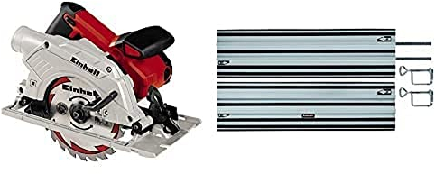Einhell Handkreissäge TE-CS 165 (1200 W, max. 55 mm, Sägeblatt Ø 165 mm, 24 Zähne, Absaugadapter, Parallelanschlag, inkl. Führungsschiene)