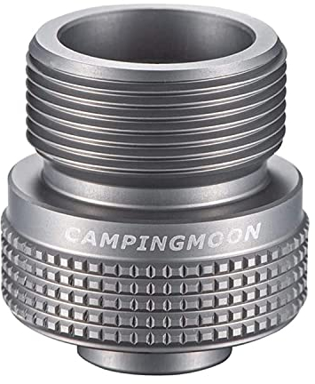 Campingmoon Tragbarer Herd-Propangas-Adapter, kleiner Gas-Tank-Adapter, Eingang EN417 Ventilausgang Zylinder-Tank-Adapter für Outdoor-Camping