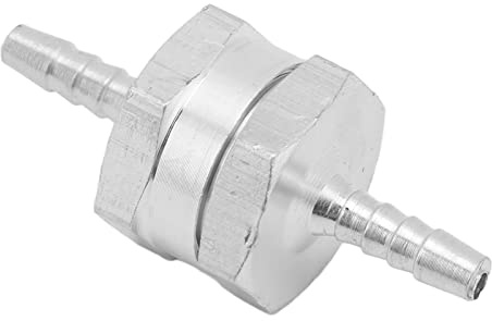 Bränsle backventil engångsbackventil aluminiumlegering universell för bränsle bensin olja bensin vatten (4 mm) valve default