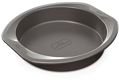 Ninja Foodi ZEROSTICK Round Cake Tin, 8-inch/22cm Cake Tin, Non-Stick, Long Lasting Heavy Duty Cake Tin, Made from Aluminised Steel, Grey, B30308EUUK