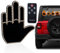 Funny Gesture Light for Car Back Window, Car Finger LED Light Gadgets with Remote Control, Finger Car Light Hand Gesture Led Sign, Middle Finge Car Light Accessories, Road Rage Signs Gifts (6 Keypad)