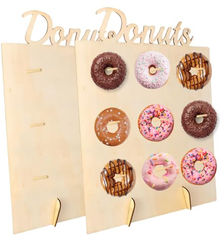 Yuchengxiang Donut Stand, 2 Pcs Reusable donut wall, Sweet Cake Stand for Doughnuts, Birthday Party, Wedding Parties Decoration