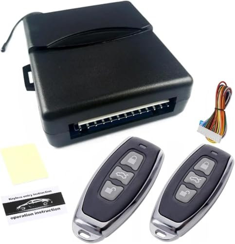 Kit Télécommande Auto Système Verrouillage Centralisé Centrale d'Entrée sans Clé Verrouillage Déverrouillage Portes Coffre Universel pour Toutes Autos Voiture