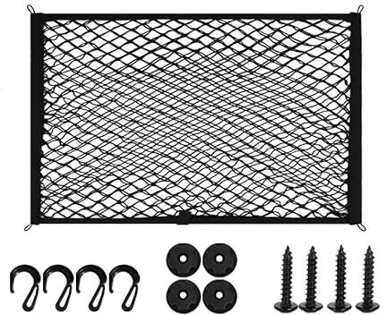 WSXCDE Auto Kofferraumnetz, für VW Golf 7 MK7 2015-2020 Hochelastisches Nylon Kofferraum Organizer Netz Elastisches Kfz Aufbewahrungsnetz Gepäcknetz,A-Double Layer