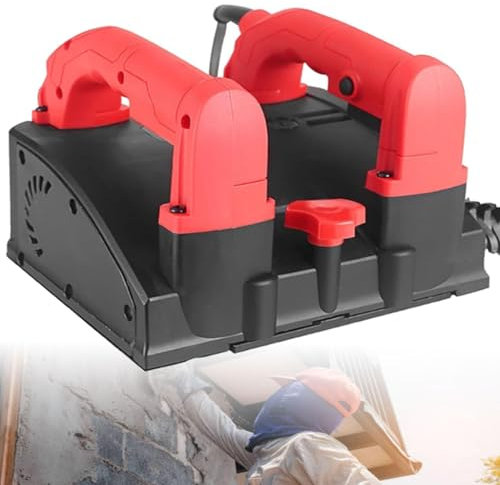 Hydravex 1180W Electric Wall Planing Machine, Automatic Concrete Shovel Putty Dust-Free Putty Wall Scraper for Granite, Stone, Marble, Quartz Slabs, with Side Knife