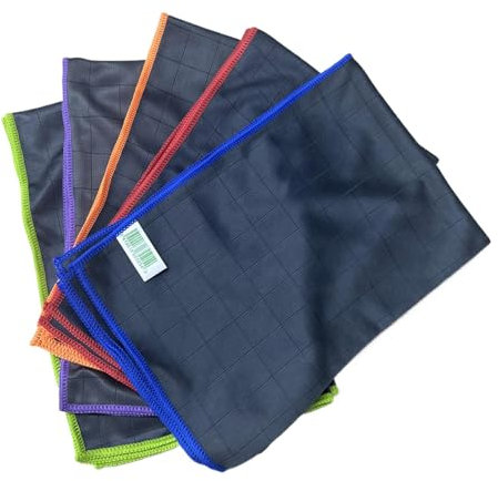 Generico Rags di piatti, tessuti per lavare i piatti - 5x cucina per la pulizia - 15.7x23,6 pollici di stracci per la pulizia in microfibra, asciugamani grandi per cucina, soggiorno, bagno