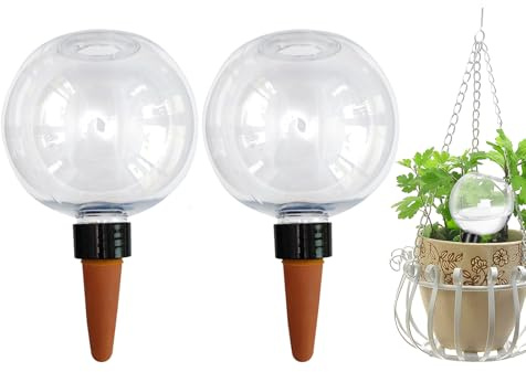 Bewässerungskugeln Groß, 2 Stück Blumentopfbewässerungskugeln, 500ml Automatische Pflanzen Bewässerung, Pflanzenbewässerung Indoor Plant Watering Globes, Benutzerfreundliches Bewässerungsgerä
