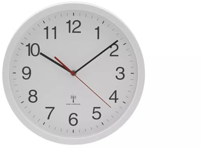 Habitat Radio Controlled Wall Clock - White