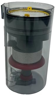 CUGBHSEGP Accessories Dustbin Assembly Dust Container Cup With Red Cyclone Spare Parts ，Compatible For Jimmy JV65 / JV63 ，Vacuum Cleaner