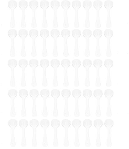 TYCIONG 50pcs 5 Ml de Plástico Medición de la Cuchara Polvo de Polvo Socada de Fertilizante para Jardinería con Alta Temperatura