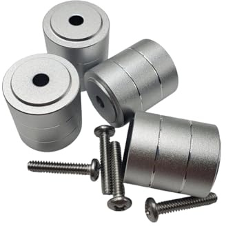 Hangsu Aluminiumfüße, PC-Chassis-Ständer, stoßdämpfendes Fußpolster, Vibrationsdämpfer, Bodenschutz, Zubehörkoffer