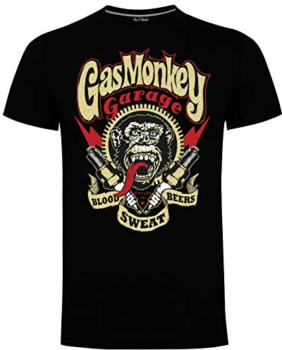 Gas Monkey Garage T-Shirt Sparkplugs Black-XXXL