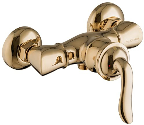 PaulGurkes Gold Duscharmatur Aufputz Retro Nostalgie Mischbatterie Vintage Landhausstil