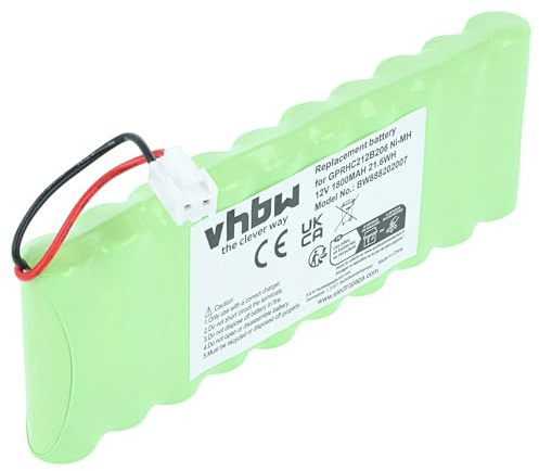 vhbw Akku kompatibel mit Roto ZRO RT SF | ZRO RT SF G3 Rollladenantrieb Torantrieb Drehtorantrieb Garagentorantrieb (1800mAh, 12V, NiMH)
