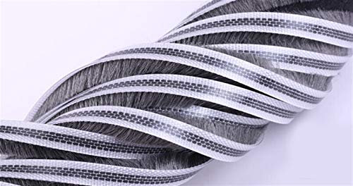Pangyoo PYouo-Tira de Sellado Puerta corredera de Aluminio Groove Groove Nylon Pila Cepillo Sello burlete 7mm * 8mm, Sellado eficiente